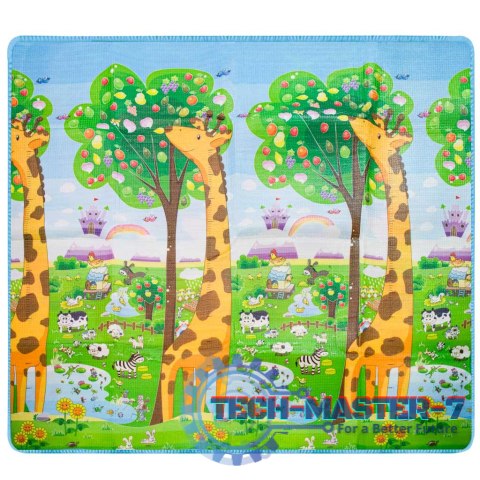 Mata edukacyjna piankowa dwustronna składana ZOO 200 x 180 x 1 cm Mata edukacyjna piankowa dwustronna składana ZOO 200 x 180 x 1 cm