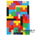 Puzzle drewniane układanka tetris klocki 40el.