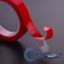 Taśma dwustronna samoprzylepna akrylowa dwustronna montażowa transparentna mocna 20mm 3m