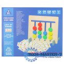 Zabawka edukacyjna drewniana dopasuj kolory owoce montessori
