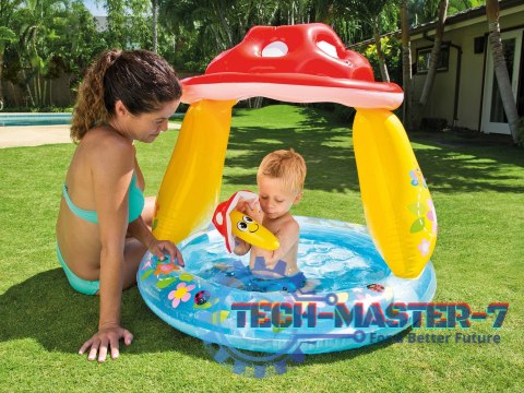 Basen brodzik dmuchany dla dzieci muchomor dach Intex 57114 INTEX Basen brodzik dmuchany dla dzieci muchomor dach Intex 57114 INTEX