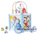 Drewniana kostka edukacyjna sorter +klocki ECOTOYS ECOTOYS