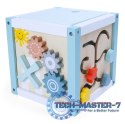 Drewniana kostka edukacyjna sorter +klocki ECOTOYS ECOTOYS