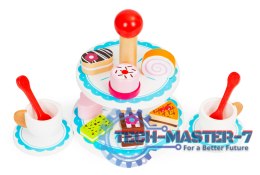 Drewniane ciastka cukiernia patera zestaw ECOTOYS ECOTOYS