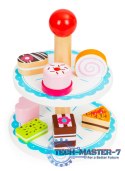 Drewniane ciastka cukiernia patera zestaw ECOTOYS ECOTOYS