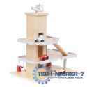 Duży drewniany tor garaż parking z windą + autka ECOTOYS ECOTOYS
