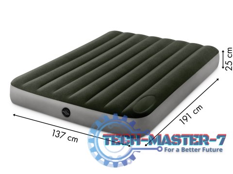 Duży materac dmuchany dwuosobowy 191x137 cm do spania z pompką INTEX 64762 INTEX Duży materac dmuchany dwuosobowy 191x137 cm do spania z pompką INTEX 64762 INTEX