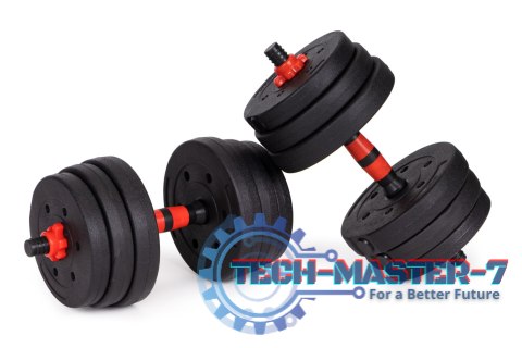 Hantle regulowane 2 x 20 kg sztanga zestaw 40 kg gryf ModernHome Hantle regulowane 2 x 20 kg sztanga zestaw 40 kg gryf ModernHome