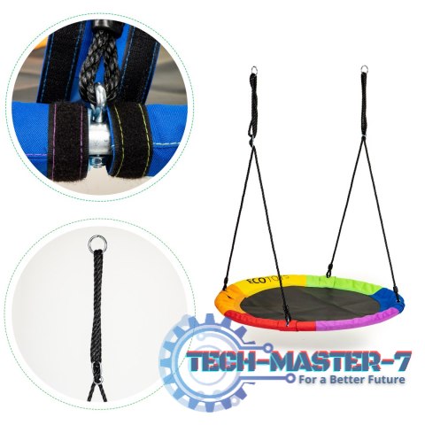 Huśtawka ogrodowa bocianie gniazdo 100cm ECOTOYS wielokolorowa ECOTOYS Huśtawka ogrodowa bocianie gniazdo 100cm ECOTOYS wielokolorowa ECOTOYS