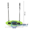Huśtawka ogrodowa bocianie gniazdo 100cm ECOTOYS zielona ECOTOYS