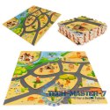 Mata piankowa dla dzieci puzzle safari 9el 93x93cm ECOTOYS ECOTOYS