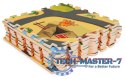 Mata piankowa dla dzieci puzzle safari 9el 93x93cm ECOTOYS ECOTOYS