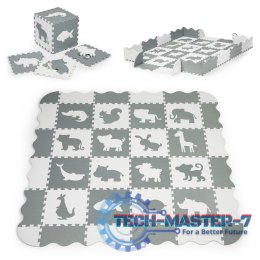 Mata piankowa z płotkiem puzzle suchy basen 36 elementów ECOTOYS ECOTOYS
