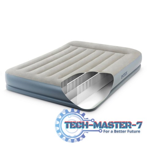 Materac dmuchany 203x152 cm do spania z pompką dwuosobowy INTEX 64118 INTEX Materac dmuchany 203x152 cm do spania z pompką dwuosobowy INTEX 64118 INTEX