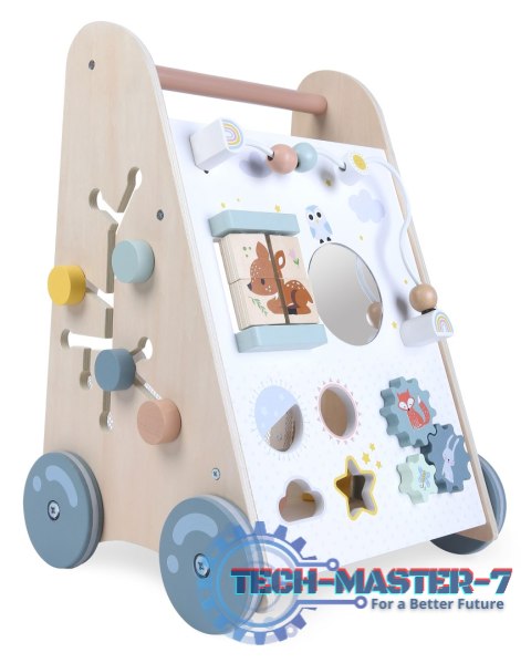 Pchacz chodzik drewniany edukacyjny z ruchomymi elementami ECOTOYS MULTISTORE Pchacz chodzik drewniany edukacyjny z ruchomymi elementami ECOTOYS MULTISTORE