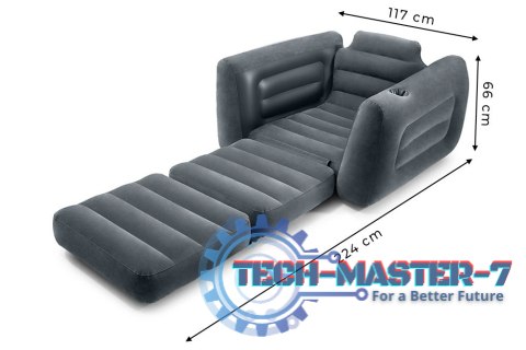 Pompowany fotel materac leżanka łóżko 2w1 INTEX 66551 INTEX Pompowany fotel materac leżanka łóżko 2w1 INTEX 66551 INTEX
