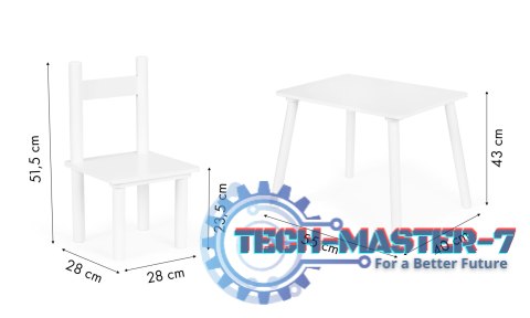 Stół stolik +2 krzesła meble dla dzieci komplet ECOTOYS ECOTOYS Stół stolik +2 krzesła meble dla dzieci komplet ECOTOYS ECOTOYS