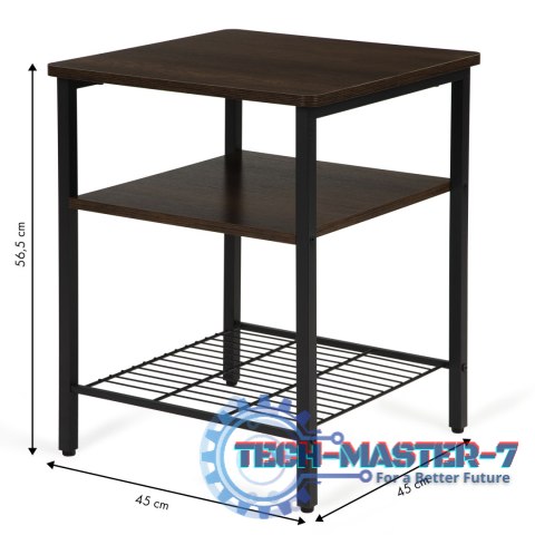 Stolik kawowy 2 półki nowoczesny do salonu loft ModernHome Stolik kawowy 2 półki nowoczesny do salonu loft ModernHome