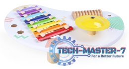 Stolik z instrumentami stół muzyczny cymbałki +18m ECOTOYS ECOTOYS