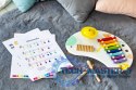 Stolik z instrumentami stół muzyczny cymbałki +18m ECOTOYS ECOTOYS