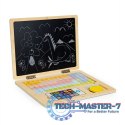 Tablica edukacyjna magnetyczna laptop litery cyfry ECOTOYS ECOTOYS