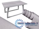 Folia okleina rolka aluminium imitująca metal metalic szczotkowana szara 1,52x30m