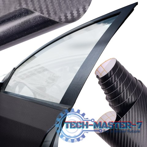 Folia rolka carbon 3D czarna 1,27x28m Folia rolka carbon 3D czarna 1,27x28m