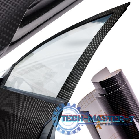 Folia rolka carbon 5D czarna 1,52x18m Folia rolka carbon 5D czarna 1,52x18m
