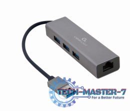 Hub USB GEMBIRD A-AMU3-LAN-01