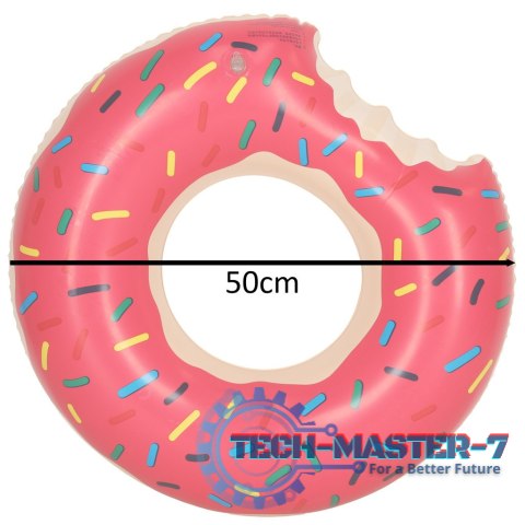 Kółko do pływania koło dmuchane Donut różowe 50cm max 20kg 3-6lat Kółko do pływania koło dmuchane Donut różowe 50cm max 20kg 3-6lat