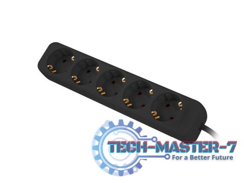 Listwa zasilająca LANBERG PS0-05F-0300-BK