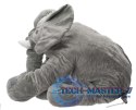 Maskotka pluszowa przytulanka pluszak słoń słonik miękki szary duży 60cm