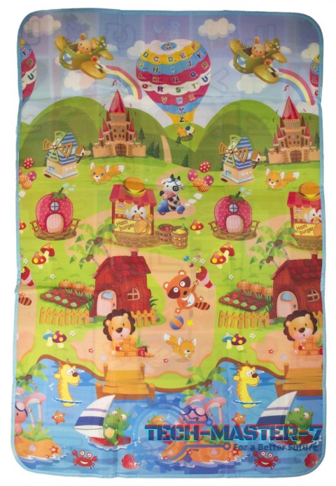 Mata edukacyjna piankowa dwustronna składana plac zabaw 200 x 170 cm Mata edukacyjna piankowa dwustronna składana plac zabaw 200 x 170 cm