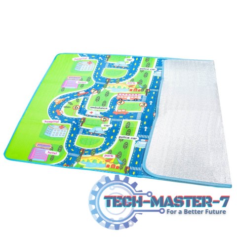 Mata edukacyjna piankowa składana ulica 160 x 130 cm Mata edukacyjna piankowa składana ulica 160 x 130 cm