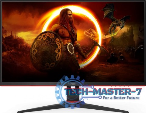 Monitor AOC Q27G2E/BK (27" /VA /155Hz /2560 x 1440 /Czarno-czerwony)