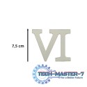 Zegar Ścienny naklejany DIY 3D regulowany rzymski srebrny 130cm