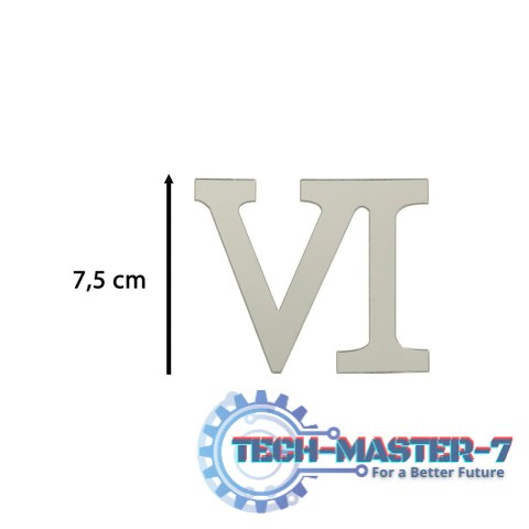Zegar Ścienny naklejany DIY 3D regulowany rzymski srebrny 130cm Zegar Ścienny naklejany DIY 3D regulowany rzymski srebrny 130cm