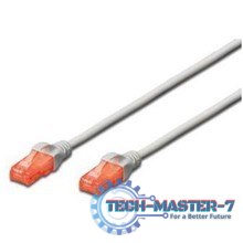 DIGITUS Cat6 U/UTP 0.5 m Szary 0.5 Patchcord