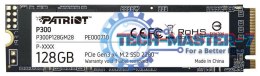 Dysk SSD PATRIOT P300 128 GB P300 (M.2 2280″ /128 GB /PCIe NVMe Gen3 x4 /1700MB/s /1200MB/s)