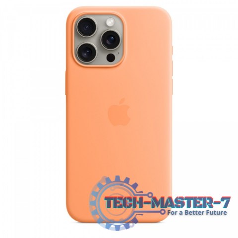 Etui silikonowe z MagSafe do iPhonea 15 Pro Max - pomarańczowy sorbet Etui silikonowe z MagSafe do iPhonea 15 Pro Max - pomarańczowy sorbet