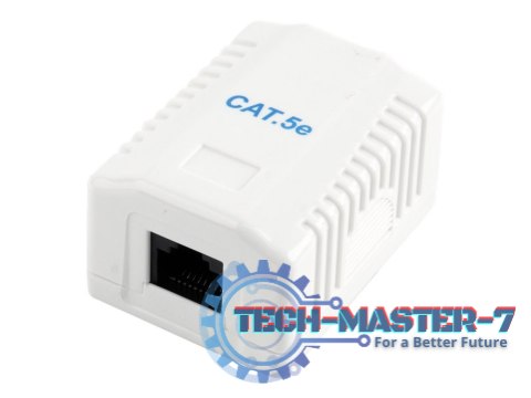 Gniazdo sieciowe CAT5E UTP single port Gniazdo sieciowe CAT5E UTP single port