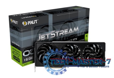 Karta graficzna PALIT GeForce RTX 4070Ti SUPER JetStream OC 16GB GDDR6X (NED47TSS19T2-1043J) Karta graficzna PALIT GeForce RTX 4070Ti SUPER JetStream OC 16GB GDDR6X (NED47TSS19T2-1043J)