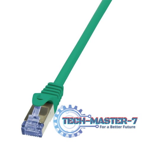 LOGILINK S/FTP Cat.6a 1 m Zielony 1 Patchcord