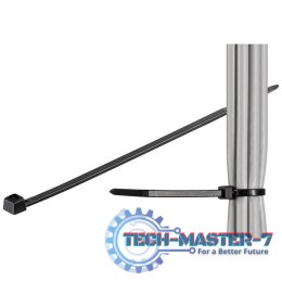 Maskownica TECHLY Samoblokujące się opaski zaciskowe 306356(10cm\0.25cm)