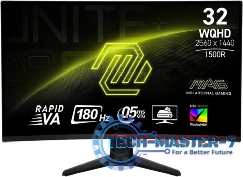 Monitor MSI MAG 32CQ6F (31.5" /VA /180Hz /2560 x 1440 /Czarny)