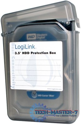 Pudełko ochronne do HDD 3.5' czarne