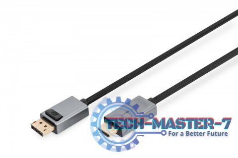 DIGITUS DB-340202-018-S 1.8m /s1x DisplayPort 1x HDMI typu A