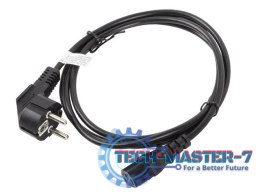 Kabel zasilający LANBERG Wtyczka typ C/F (Schuko) 1.8m. CA-C13C-10CC-0018-BK
