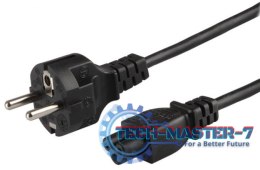 Kabel zasilający SAVIO Wtyczka hybrydowa C/E/F 1.8m. CL-81