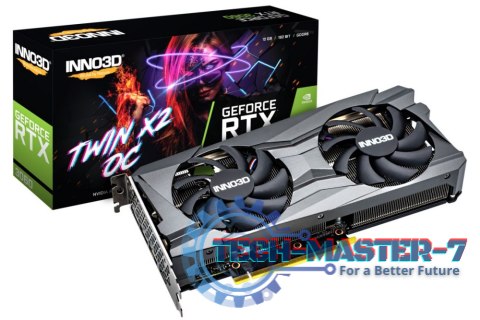 Karta graficzna INNO3D GeForce RTX 3060 TWIN X2 OC 12 GB GDDR6 (N30602-12D6X-11902120H)